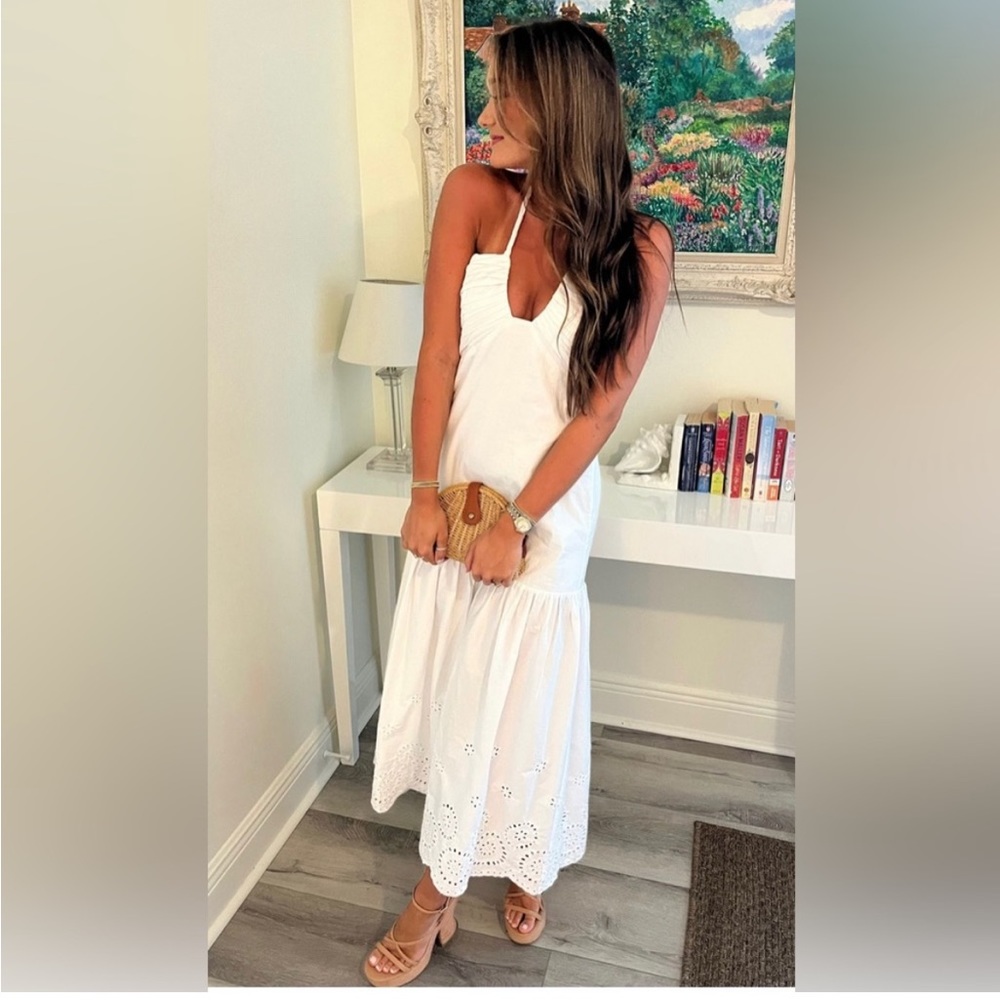 Jason Wu Sexy White Cotton Eyelet Summer Dress